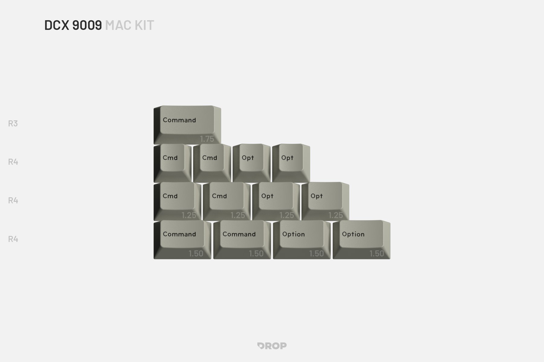 Drop + MiTo DCX 9009 Keycap Set - Base Kit | Mechanical Keyboards